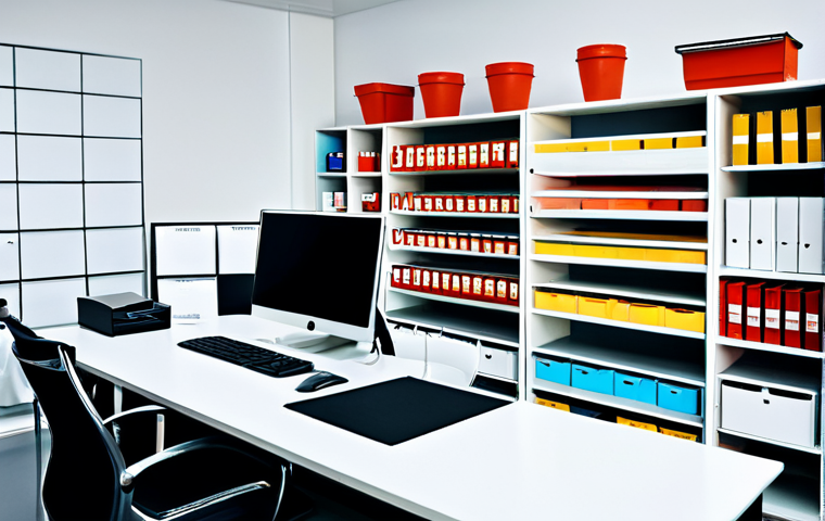 Streamlined Art School Management**
"A brightly lit, modern art school office scene. A friendly administrator is efficiently working on a sleek computer, managing schedules and resources using a digital management system. The background shows organized shelves with art supplies and happy students engaged in creative projects. The overall feel is organized and efficient. Fully clothed, appropriate content, safe for work, professional, well-organized, perfect anatomy, high-quality rendering."
**