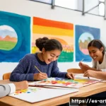 미술교육사와 공공기관 채용 - **Prompt 1: "The Creative Heart of Public Art Education"**
    "A vibrant, wide-angle shot inside a ...